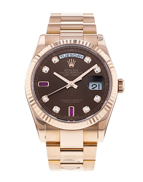 rolex day date rose braun|the rolex 118235.